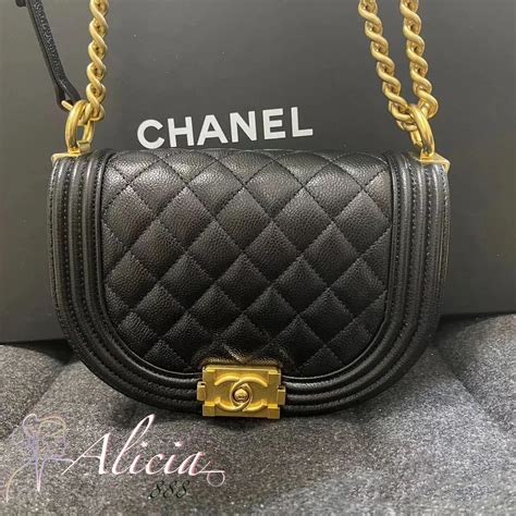 Shop CHANEL SMALL BOY CHANEL MESSENGER 